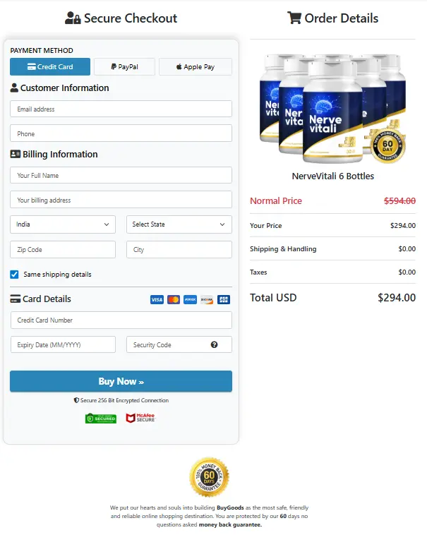  NerveVitali- Secure Page